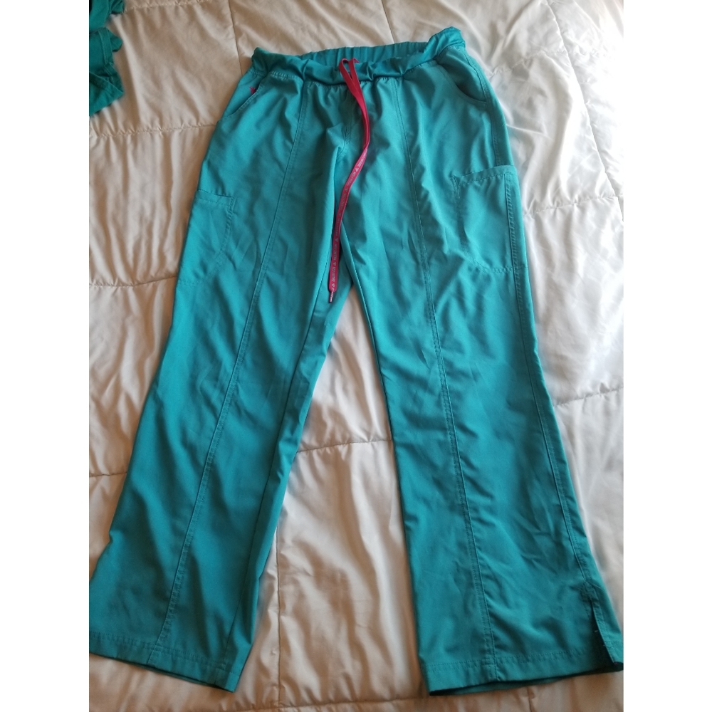 Aqua scrub pants